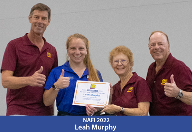 NAFI 2022 Scholarship recipient Leah Murphy